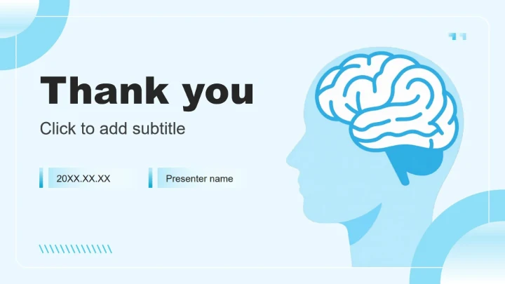 浅蓝色插画风世界卒中日社区公益活动PPT主题模板