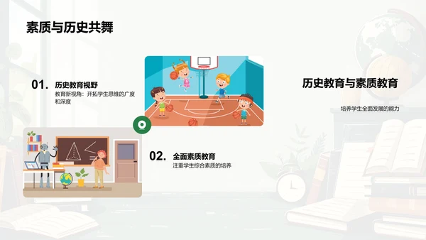 历史教育新实践PPT模板