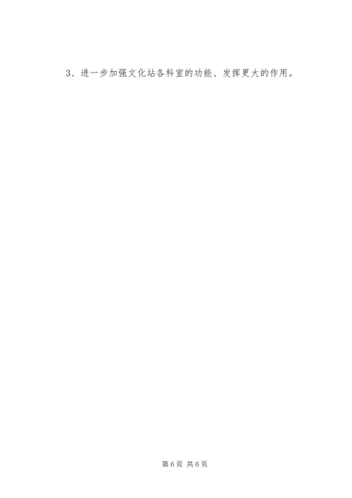 文化站工作总结及工作计划.docx