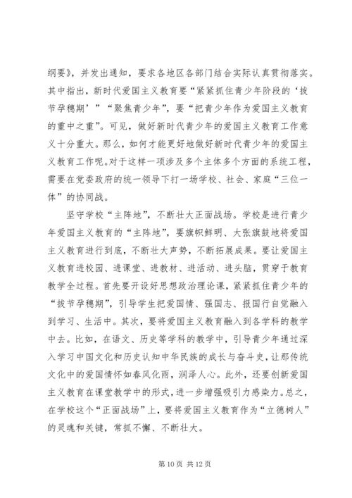 学习《新时代爱国主义教育实施纲要》心得感悟六篇 (2).docx