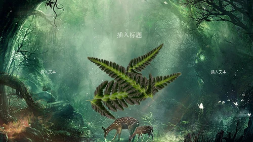 奇幻森林通用PPT模板