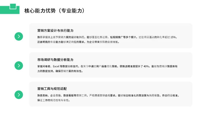 工商管理专业大学生求职个人能力综合展示职业生涯规划通用PPT模版