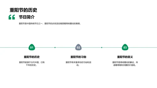 重阳节的尊老教课PPT模板