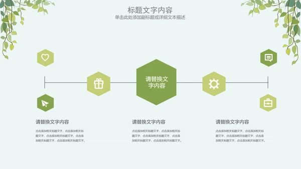 简约清新绿色医疗动态PPT模板