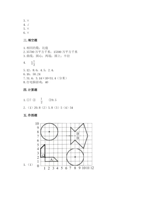 六年级数学上册期末考试卷精品（名师系列）.docx