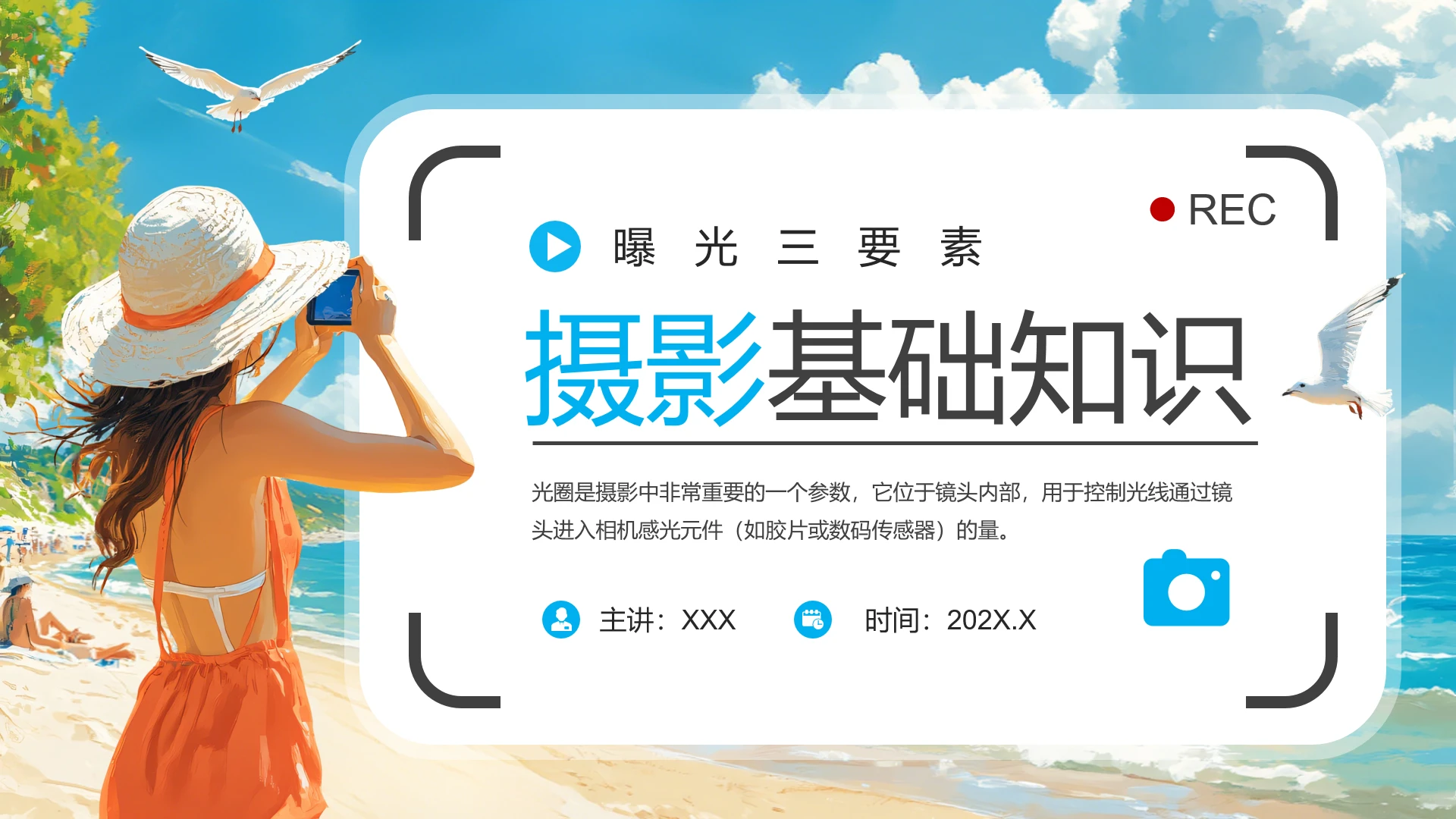 摄影基础知识培训曝光三要素基础教学课件PPT