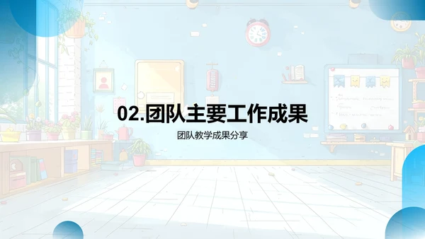 教师团队年终总结报告PPT模板