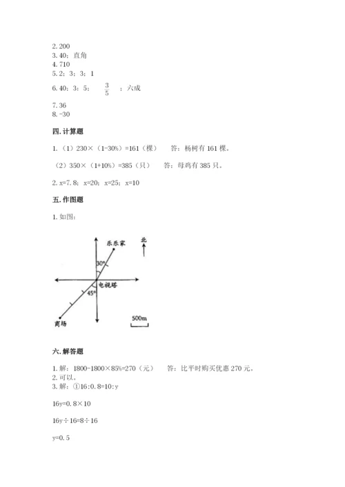 北京版六年级下册数学期末测试卷【培优a卷】.docx