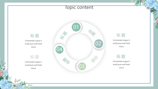 蓝色小清新述职报告工作总结通用动态PPT模板