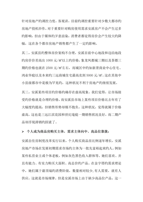 安溪房地产市场调研综合报告.docx