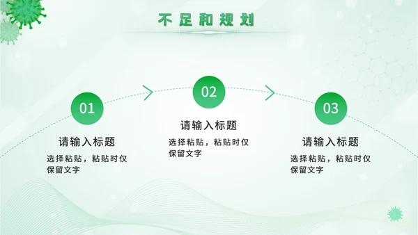 绿色卫生站医学报告PPT模板