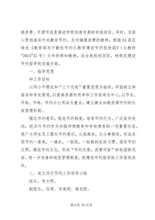 大学关于厉行节约反对浪费的实施意见.docx