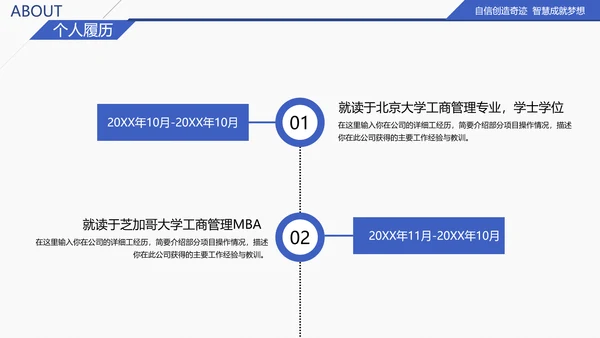 商务大气求职竞聘个人简历PPT模板