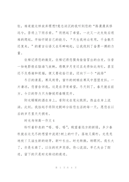 时光匆匆高一作文5篇.docx