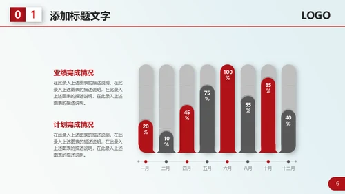 红色大气个人工作总结计划通用PPT模板