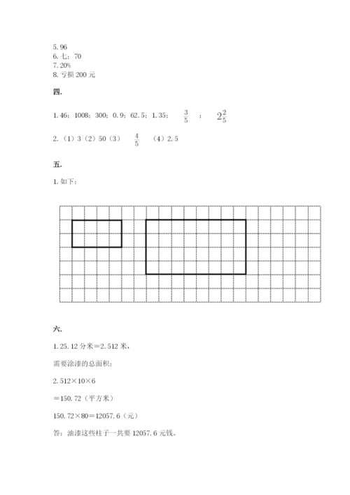 青岛版六年级数学下学期期末测试题带答案（满分必刷）.docx