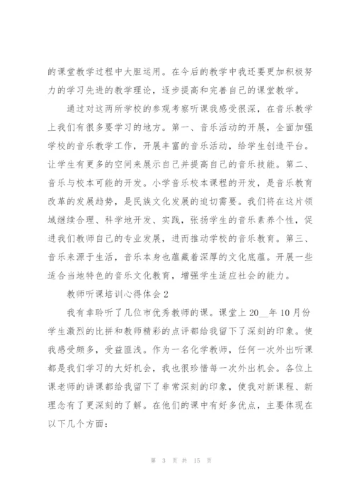 教师听课培训心得体会5篇.docx