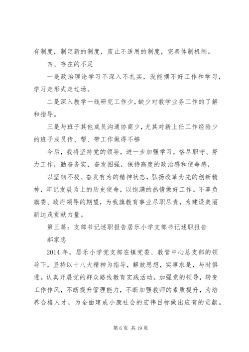 乡镇支部书记个人述职报告.docx