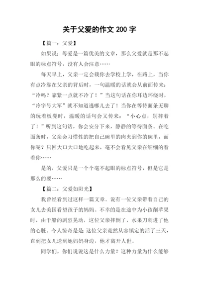 关于父爱的作文200字.docx