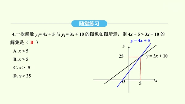 19.2.3一次函数与方程、不等式课件（共36张PPT） 2025年春人教版数学八年级下册