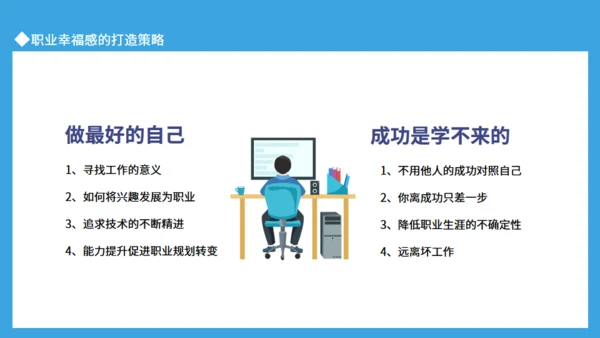 职业幸福感与安全感通用PPT课件模板