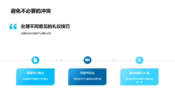 礼仪引领商务谈判