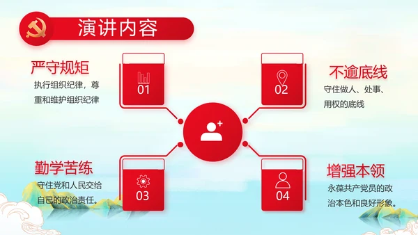 请党放心强国有我主题教育动态PPT