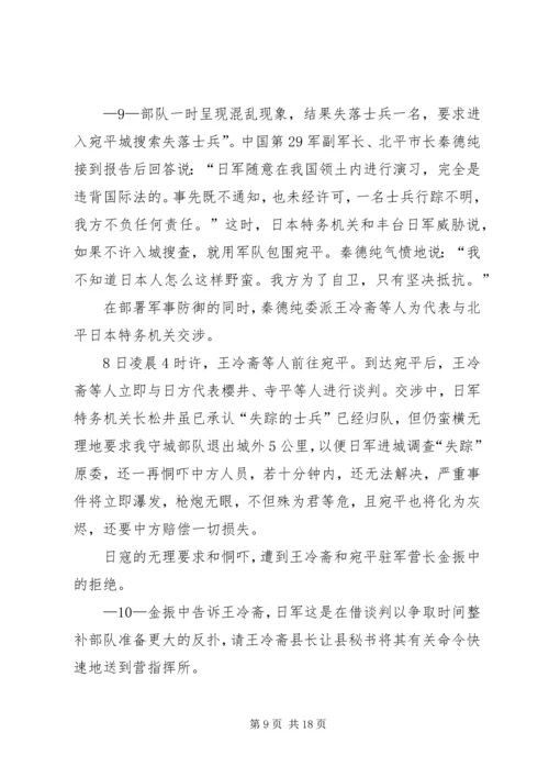 卢沟桥事变演讲稿 (3).docx