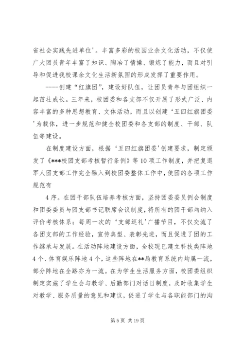 在共青团XX县区拖市镇第八次代表大会上的工作报告 (2).docx
