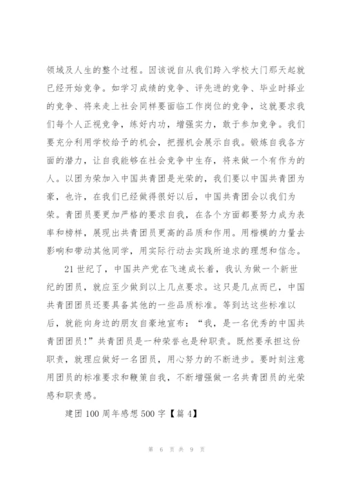 建团100周年感想（500字）.docx