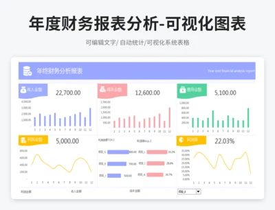 年度财务报表分析-可视化图表