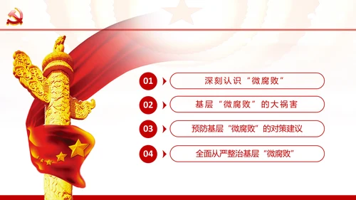 微腐败反腐倡廉从严治党廉洁从业廉洁从政PPT模板