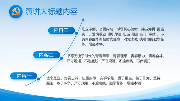 蓝色党建党支部述职报告动态PPT