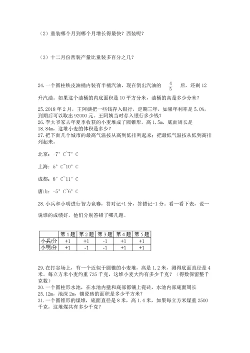 六年级小升初数学应用题50道精品（夺分金卷）.docx