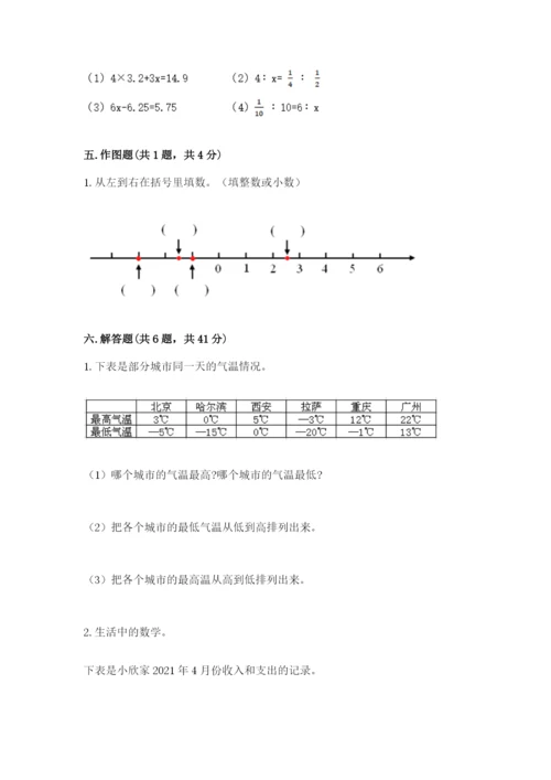 六年级下册数学期末测试卷精品【全国通用】.docx