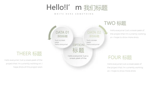 绿色小清新公司产品介绍宣传通用PPT动态模板