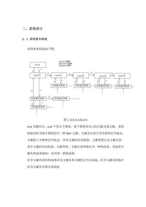 操作系统优质课程设计专项说明书样板.docx