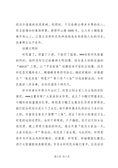 新农村建设妇女农村党支部书记先进事迹材料.docx