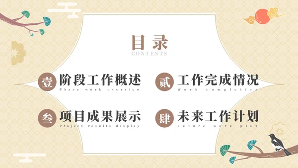 枝头一只鸟工作总结计划汇报模板