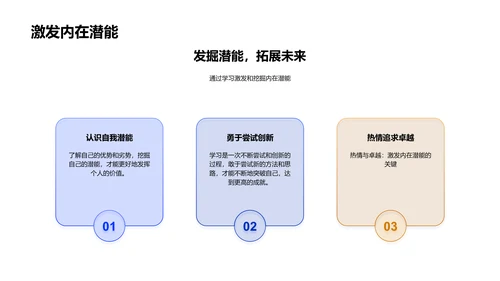 新生学习导航PPT模板