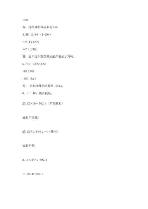 六年级小升初数学解决问题50道【典优】.docx