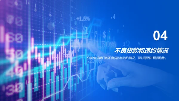 蓝色商务现代信贷风险评估研究报告PPT模板