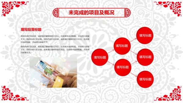 喜庆剪纸民俗狗年新年春节元旦联欢会PPT