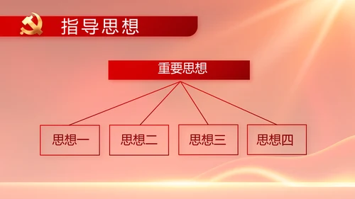 红色党建党支部党员主题党日微党课PPT模板