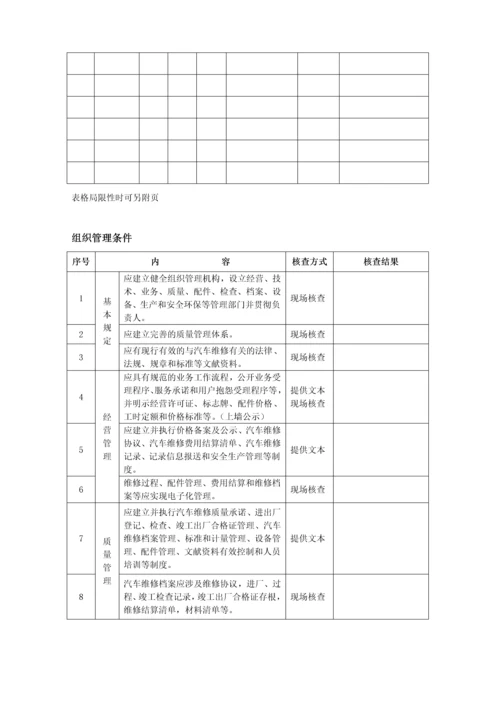 汽车整车维修企业开业申请表.docx