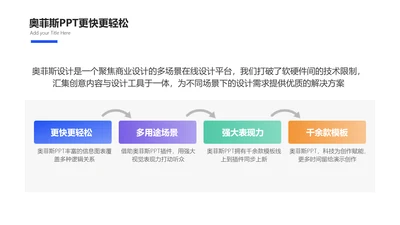 简约风流程关系递进关系4项PPT单页