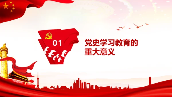 七一党史学习教育活动党课PPT建党100周年