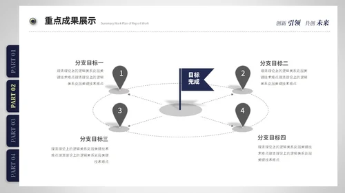 创意简约抽拉式文件夹风工作总结工作汇报ppt模板