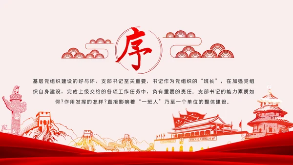 做基层的好班长争当合格党支部书记党课PPT模板