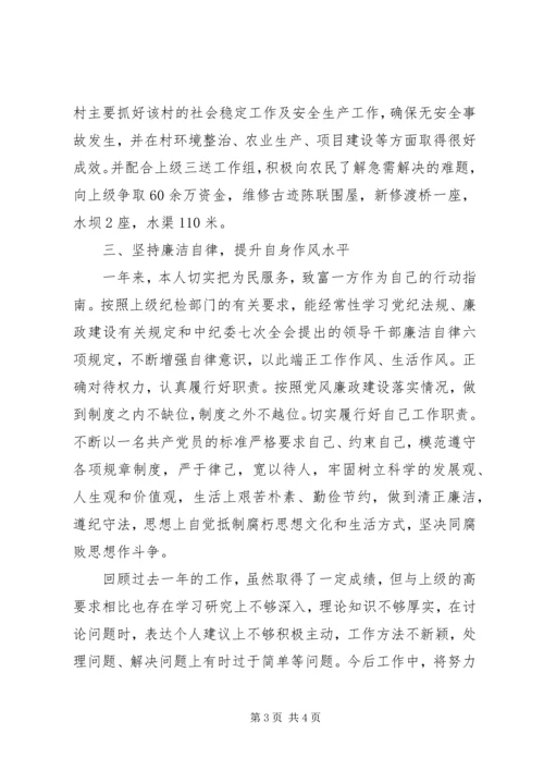 乡镇领导班子履行职责工作报告.docx